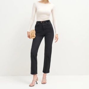 Cynthia high rise straight Jean